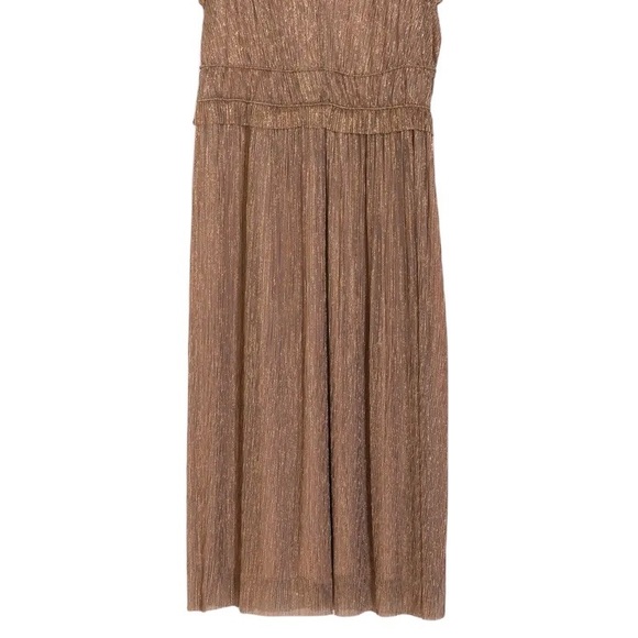 TAYLOR DRESSES Crinkle Metallic Chiffon Dress - Picture 6 of 10